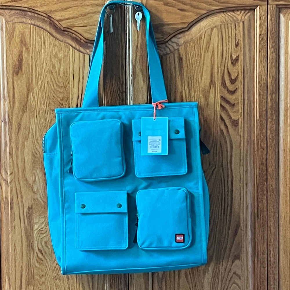 LEGO Teal teal Multi-Pocket Weekender Tote